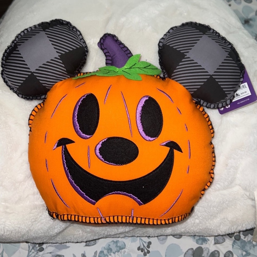COPY - Halloween Mickey Pumpkin Pillow